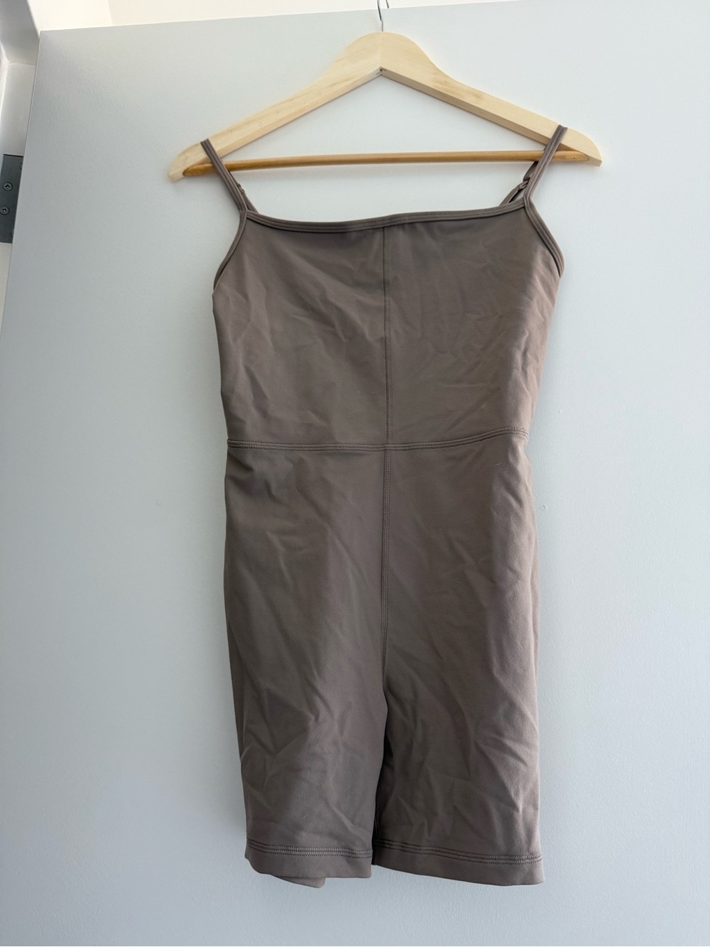 Aritzia Brown Tank Short Romper Jumpsuit